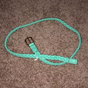 Seafoam Green Braided Belt